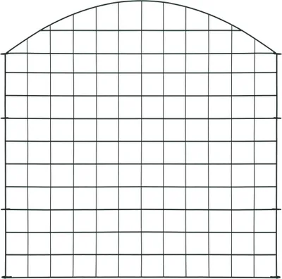 Produktbild von vidaXL Záhradný plotový set konvexný 77,5x78,5 cm zelený