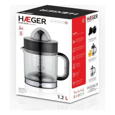 Produktbild von Haeger CJ-040.004A, Zentrifugal-Entsafter, Schwarz, 1,2 l, 40 W, 230 V, 50 Hz