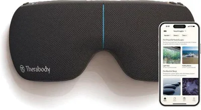 Produktbild von Famanu Augenmaske mit Wärmefunktion & Augenmassage – Schwarzes Schlafmasker zur Entspannung