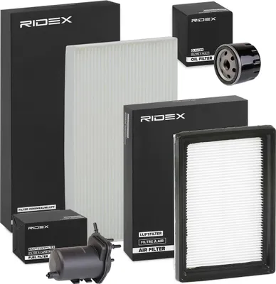 Produktbild von RIDEX Filterset Inspektionspaket Filtersatz für NISSAN JUKE (F15)