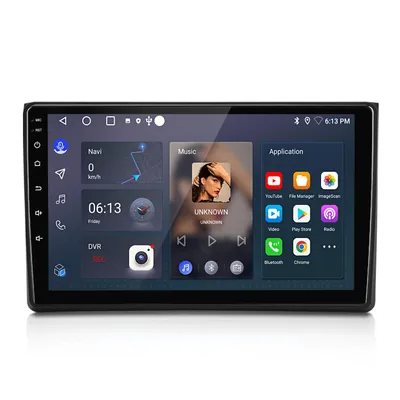 Obrázok produktu pre 6+128 GB, 9", Android 15, autorádio s CarPlay pre Audi A4 B6 B7 8HE (2000–2009), GPS navigácia, Bluetooth, Wi-Fi, 4G, SWC, DAB+, USB, FM, RDS, 8-jadrový procesor