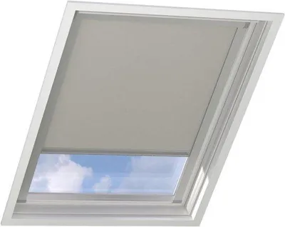 Zdjęcie produktu dla Roleta zaciemniająca – roleta dachowa Velux – zasłona do okien dachowych – 100% nieprzepuszczalność światła – 61 x 142 cm – beżowa
