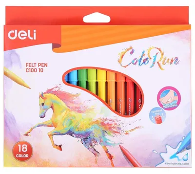 Zdjęcie produktu dla Flamastry ColoRun 18 kolorów