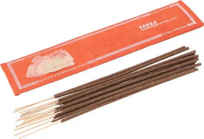 Produktbild von Handmade Räucherstäbchen aus Nepal, Himalayan Flower Incense - Yagra, Orange, 22,5*5*0,3 cm, Räucherstäbchen aus Tibet, Nepal