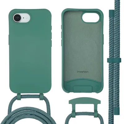 Imagen del producto de Cubierta trasera de color con cordón desmontable con MagSafe para Apple iPhone 17e / 16e - Verde oscuro