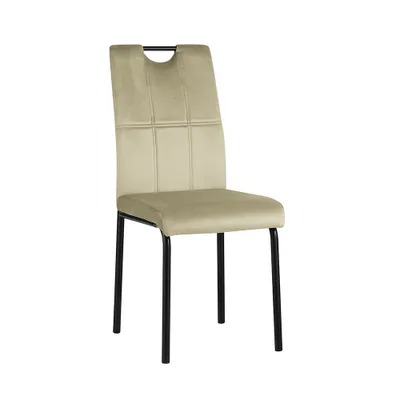 Obrázok produktu pre Kondela Jedálenská stolička Jonka - béžová (Velvet) / čierna