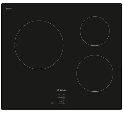 Produktbild von Bosch PUC611AA5E, Schwarz, Integriert, 60 cm, Zonen-Induktionskochfeld, 3 Zone(n), 3 Zone(n)
