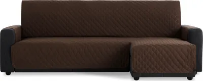 Produktbild von BESTCOVERS Rechtsseitig Ecksofaschutz Schonbezug Schutzbezug Ecksofa mit Ottomane Ecksofaschoner Ecksofabezug Sofaschonbezug (200 cm, Grau)