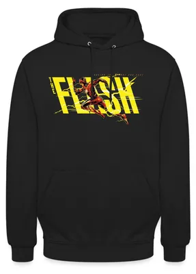 Produktbild von Spreadshirt The Flash Speedster Mit Logo Uni Hoodie, 4XL, Schwarz