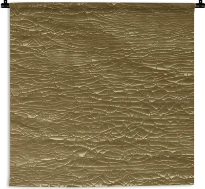 Produktbild von MuchoWow® Wandteppich Wandbehang Gold - Farbe - Abstrakt 120x120 cm Tapisserie Dekoration Wandtuch - Modern - Baumwollgewebe