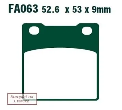 Zdjęcie produktu dla Klocki Hamulcowe Moto  Suzuki Sv 650  (Bez Abs) (99-02)/  Gsxr 750 (85-87)/  Gsx 600 Fj (88)/  Gsf 1200