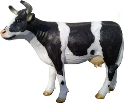 Image de Vache Bovin Grandeur nature Décoration Statues Jardin Déco Figures 130cm
