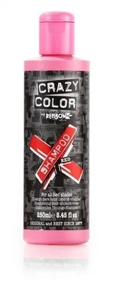 Produktbild von CRAZY COLOR Red Shampoo, 250 ml, Shampoo, Nicht-professionell, Unisex, Gefärbtes Haar, Farbschutz, Feuchtigkeitsspendend