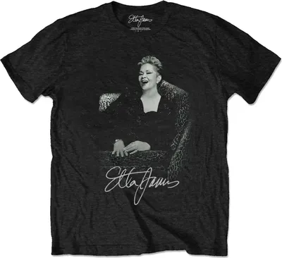 Produktbild von Etta James - T-Shirt für Herren/Damen Uni RO4090 (M) (Schwarz)