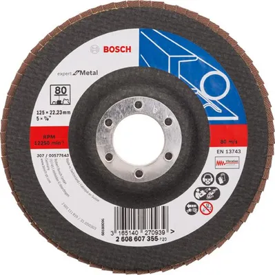 Produktbild von Fächerschleifscheibe X551 Expert for Metal, gerade, 125 mm, 80, Glasgewebe