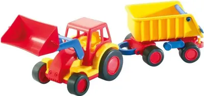 Produktbild von WADER Basics Traktor mit Schaufel und Anhänger, 1Stück