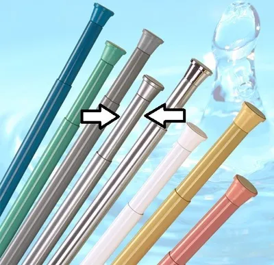 Obrázok produktu pre ALU tyč na sprchový záves 105 - 180 cm strieborná matná sprchová tyč
