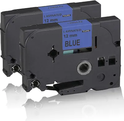 Produktbild von Print-Klex 2x Schriftband kompatibel kompatibel mit Bother TZ531 TZE-531 P-Touch 300 SP P-Touch 310 CC P-Touch 310CC P-Touch 340 C P-Touch 340C P-Touch 350 P-Touch 3600 P-Touch 540 C P-Touch 540C P-Touch 550 Ptouch 12mm x 8M B-B B-B