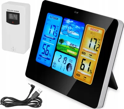 Produktbild von ISO 8119 Meteorologická stanice s barevným displejem