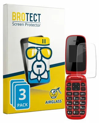 Produktbild von 3x BROTECT Schutzglas für Chakeyake R341 Schutzfolie Panzer Folie Glas Display Schutz klar