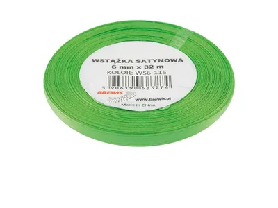 Produktbild von Grünes Satinband, 6 mm x 32 m – Brewis
