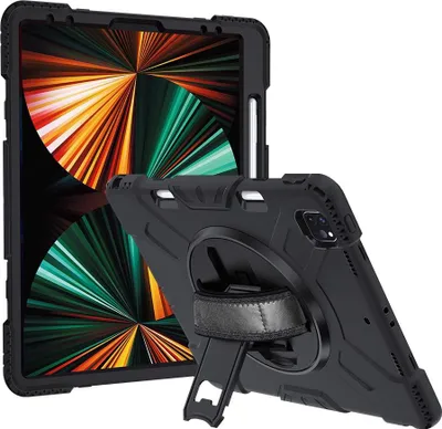 Produktbild von iPad Air 13 (2024/2025/2026) Hülle - Coverup Heavy Duty Case mit Ständer - Schwarz