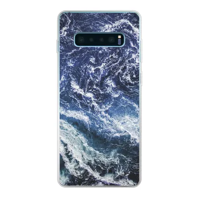 Produktbild von MuchoWow® Handyhülle Schutzhülle Hülle für Samsung Galaxy S10 Plus Naturstein - Meer - Marmor Silikon Softcase Handy Hülle - Schutzhülle