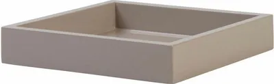 Produktbild von Gift Company Tablett Spa S, quadratisch, Serviertablett, Dekotablett, MDF, Sandstone, 19 x 19 cm, 77848