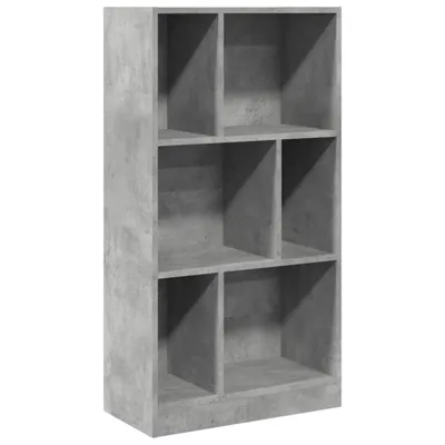 Image de vidaXL Bibliothèque gris béton 57x28,5x107,5 cm Bois composite