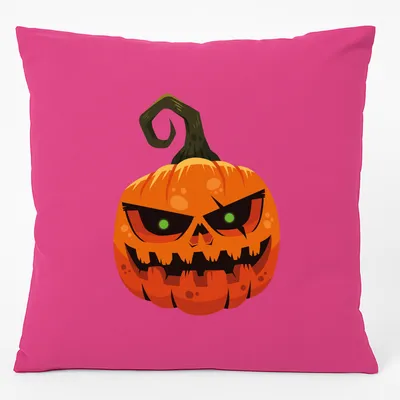 Produktbild von Huuraa Kissen Halloweenkürbis Kürbis 40x40cm mit Füllung Fuchsia Baumwolle Dekokissen Geschenkidee
