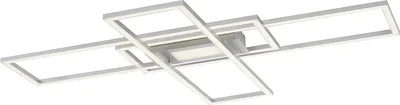 Produktbild von Selltec LED Deckenleuchte MINCIO Lichtfarbwechsel CCT, dimmbar, Fernbedienung silber Wohnzimmer, Schlafzimmer, Flur