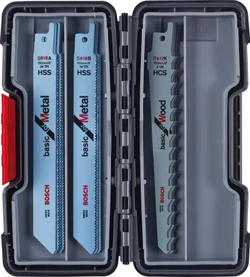Obrázek produktu pro Bosch 2607010901 Bosch Säbelsägeblatt-Set Basic ToughBox Wood/Metal 15.tlg