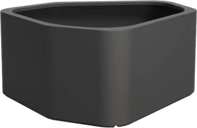 Produktbild von Adezz Shape Pflanzgefäß Fiberglas Pflanzkübel Blumenkübel 130x126x60cm schwarz