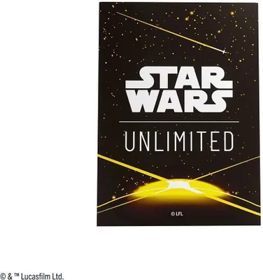Produktbild von Star Wars Unlimited Premium Art Sleeves – gelber Kartenrücken