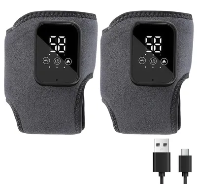 Produktbild von Knöchelmassagegerät & -bandage: 3-stufige Wärmekompression, 3-stufige Vibrationstherapie – Linderung von Gelenkschmerzen & Entspannung (2000-mAh-Akku)