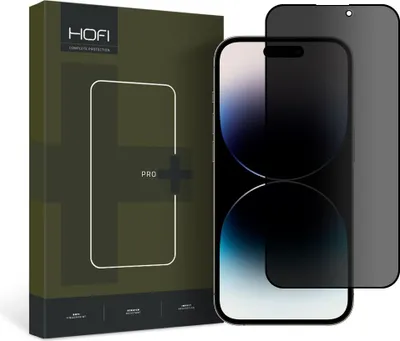 Zdjęcie produktu dla Szkło prywatyzujące Hofi Anti SPY Glass Pro+ do iPhone 14 Pro Max Privacy