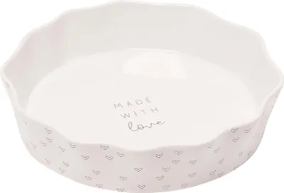 Obrázek produktu pro Kulatá forma na dort Moments s vroubkovaným okrajem - Made With Love WD1564 (jedna velikost) (smetanová)