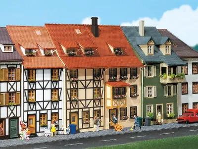 Produktbild von Faller 130431 - 1/87 / H0 2 Reliefhäuser - Neu