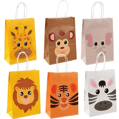 Produktbild von 24 stabile Geschenktüten, 21x15x8 cm, mit Tragegriffen