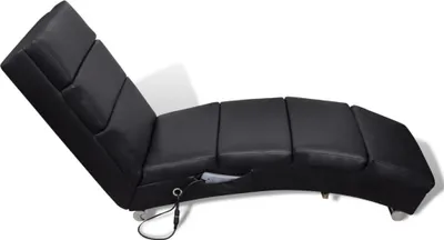 Obrázok produktu pre vidaXL Masážne lehátko Black Imitation Leather