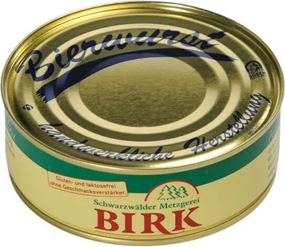 Produktbild von Schwarzwälder Metzgerei Birk Dosenwurst Bierwurst aus eigener Herstellung