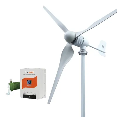 Produktbild von Windturbinengenerator, 6KW Leistungsausgang, geräuscharme Betriebsweise, LCD-Hybridsteuerung, 6000W-a, 24V