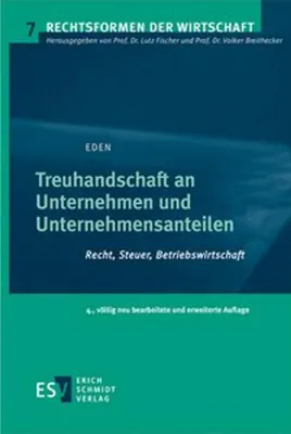 Obrázok produktu pre Treuhandschaft an Unternehmen und Unternehmensanteilen
