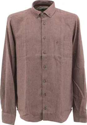 Produktbild von 30223 Hatico, , Herren langarm Hemd, Flanell, rot meliert, M