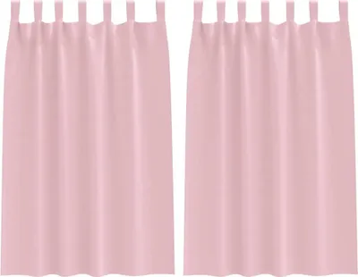 Obrázok produktu pre vidaXL Zatemňujúce závesy s krúžkami 2 ks baby pink 175 x 140 cm