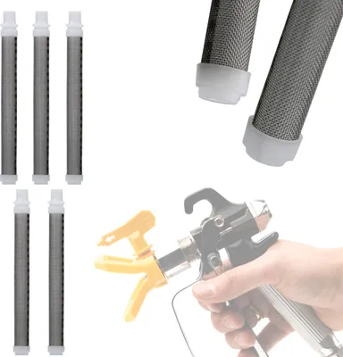 Obrázek produktu pro Rosfix 5 Bílých Prstových Filtrů s Jemností Ok 60 Mesh pro Stříkací Pistole