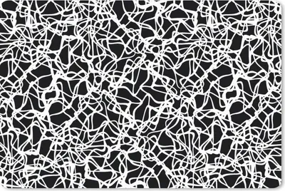 Produktbild von MuchoWow® Schreibtischunterlage Muster - Abstrakt - Schwarz und Weiß 60x40 cm - XXL Mauspad - Großes Mauspad