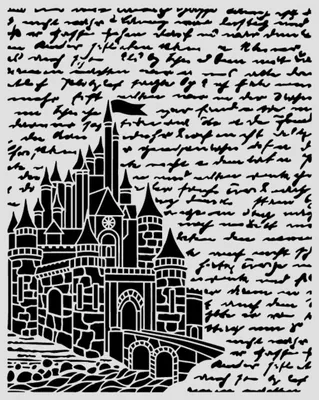 Produktbild von Schablone "Wonderland - Castle", 20 x 25 cm