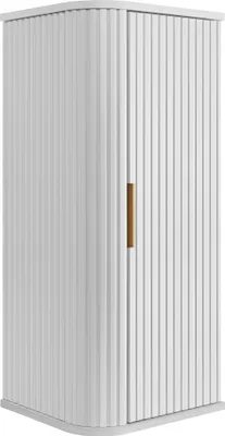 Produktbild von Badezimmerschrank, weiß, goldener Griff, 79 x 35,5 x 31,5 cm