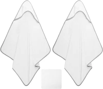 Obrázok produktu pre Detský uterák s kapucňou, Mäkký a absorpčný kúpeľový uterák, 100% polyester, pre novorodencov